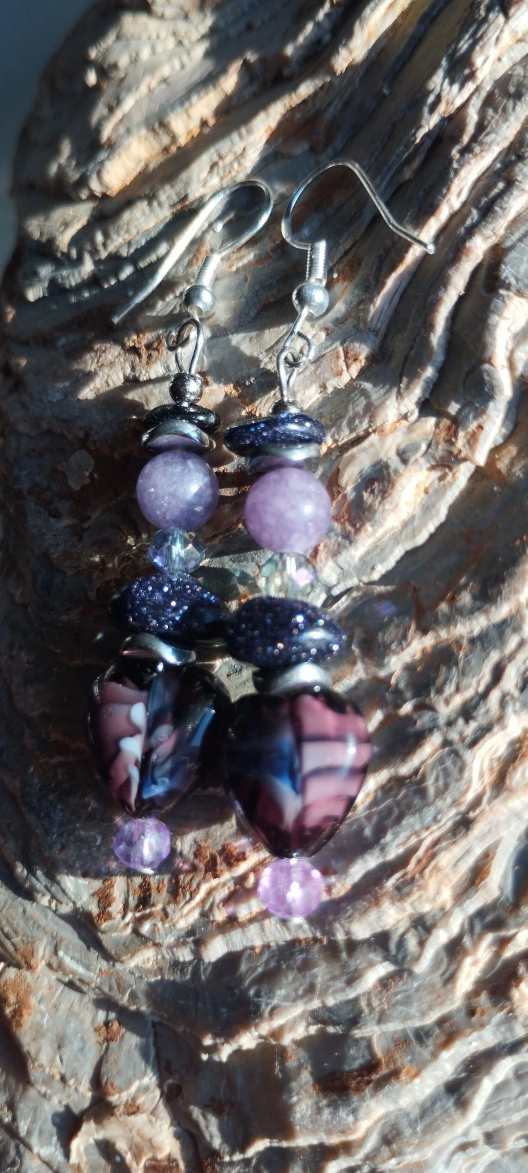 💜🧿💎💙Lindos e Elegantes Brincos Artesanais de Cristal e Pedras Naturais💙💎🧿💜 – photo 11